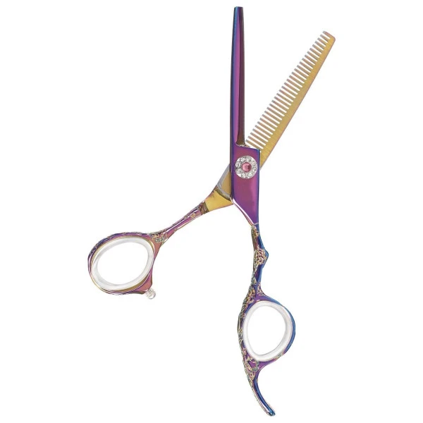 Sibel Ciseaux Sculpteurs 6.0" Offset Pink Sparkle Cisoria 2 Sibel Ciseaux Sculpteurs 6.0" Offset Pink Sparkle Cisoria – Image 2