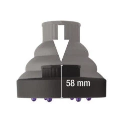 Diffuseur Sèche-cheveux Rétractable Universel Noir Sibel 6 Diffuseur Sèche-cheveux Rétractable Universel Noir Sibel -Coiffure Boutique diffuseur seche cheveux retractable universel noir sibel 2