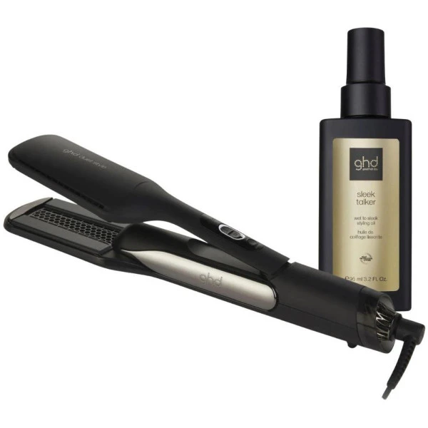 Pack Lisseur Ghd Séchant Duet Style Noir & Huile Lissante Sleek Talker 1 Pack Lisseur Ghd Séchant Duet Style Noir & Huile Lissante Sleek Talker