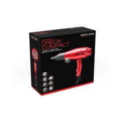 Sèche-Cheveux Dréox Compact Rouge Professionnel 2000W -Coiffure Boutique seche cheveux dreox compact rouge professionnel 2000w 3